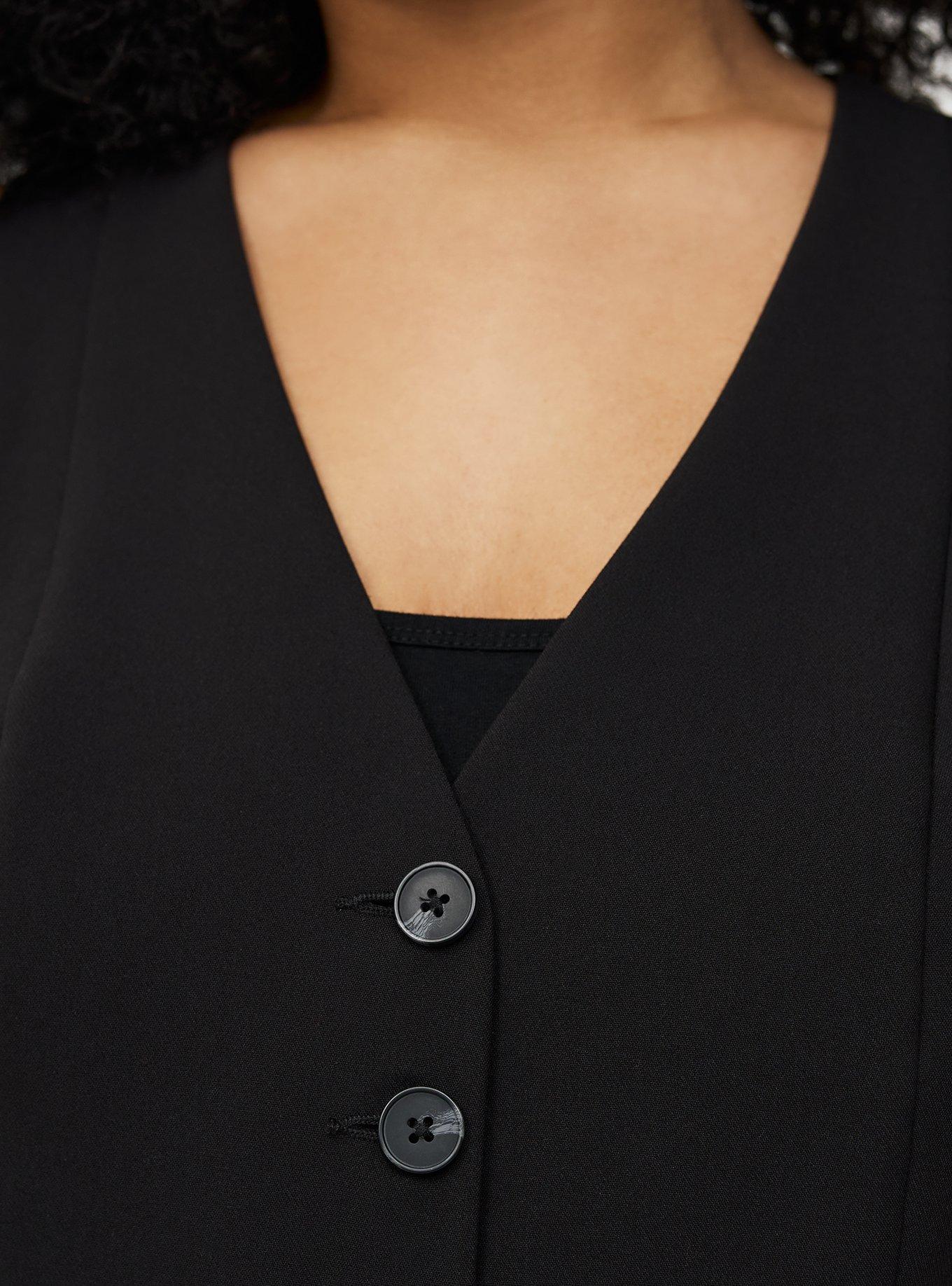 Tailored Vest, DEEP BLACK, alternate