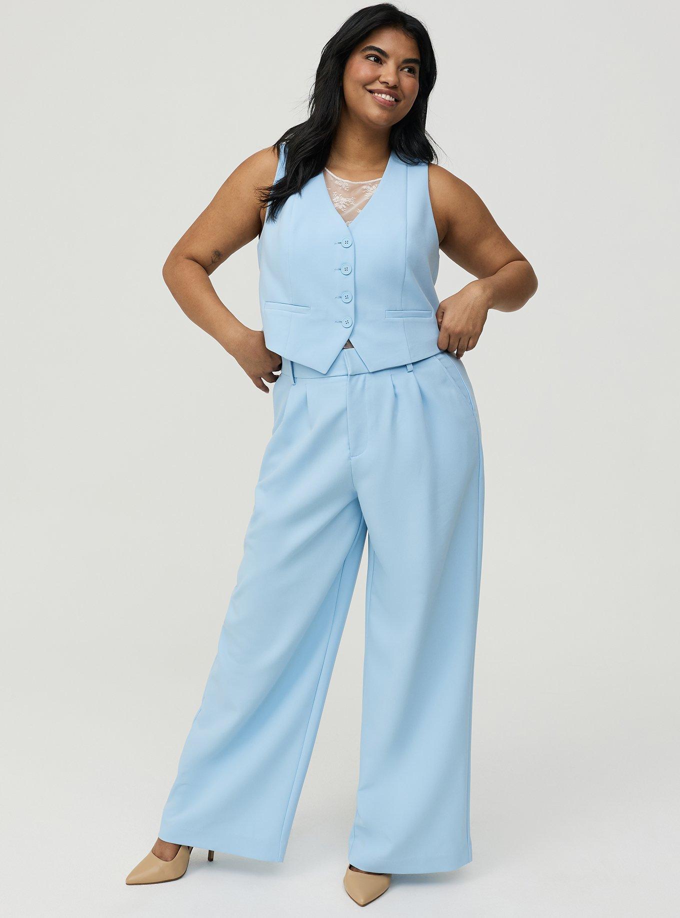 Tailored Vest, CERULEAN, alternate