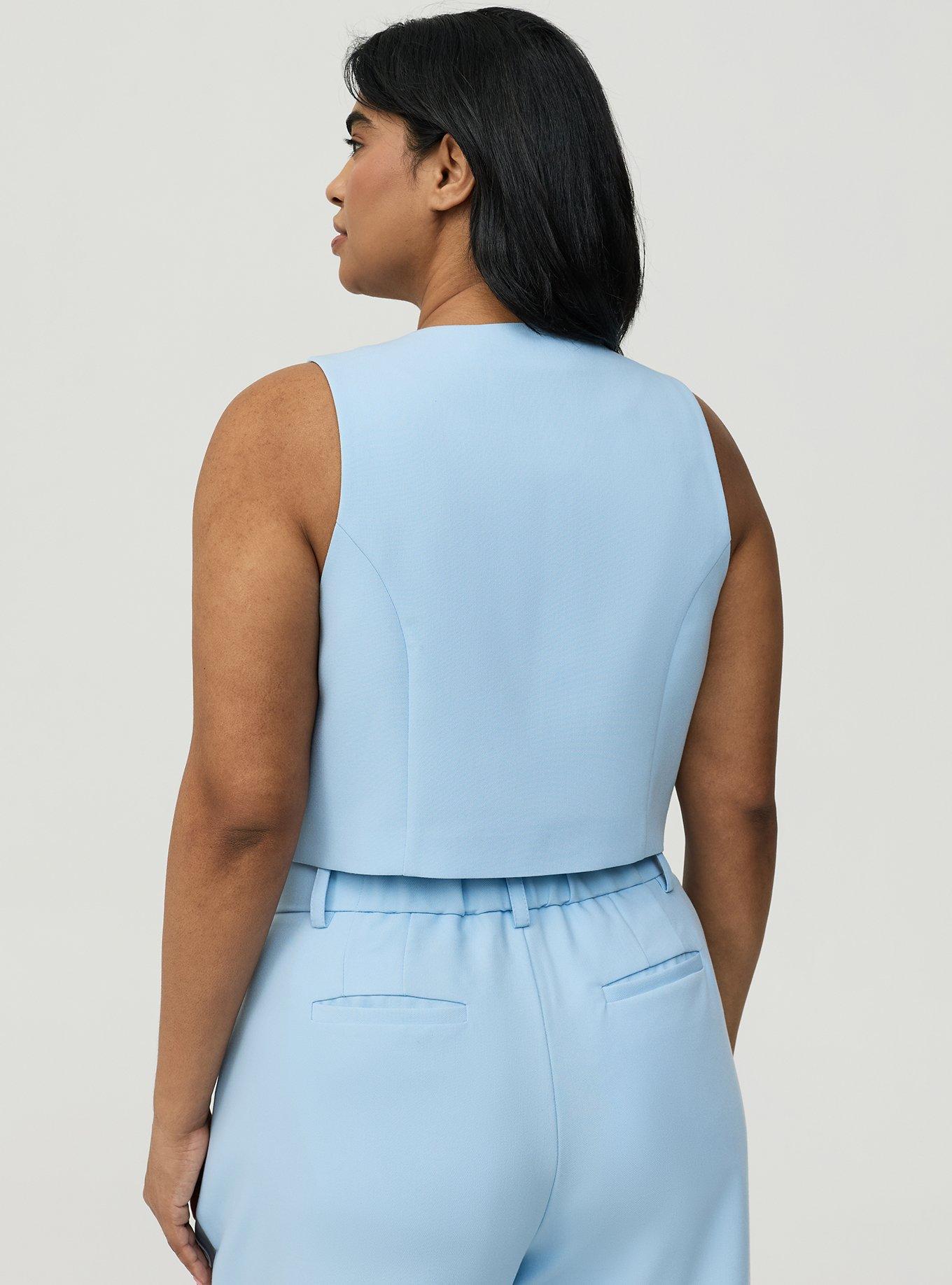 Tailored Vest, CERULEAN, alternate