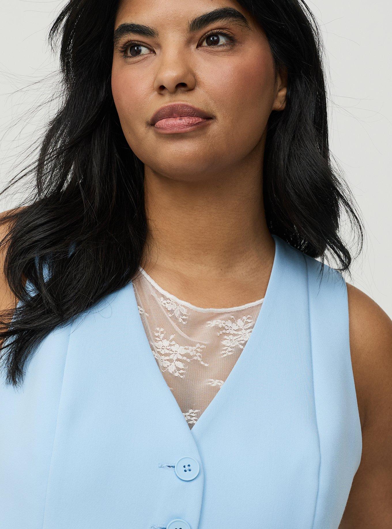 Tailored Vest, CERULEAN, alternate