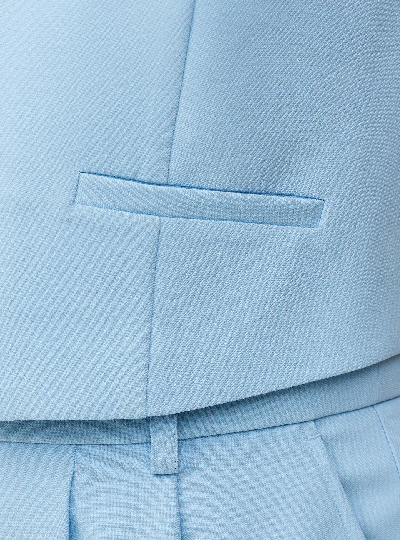 Tailored Vest, CERULEAN, alternate