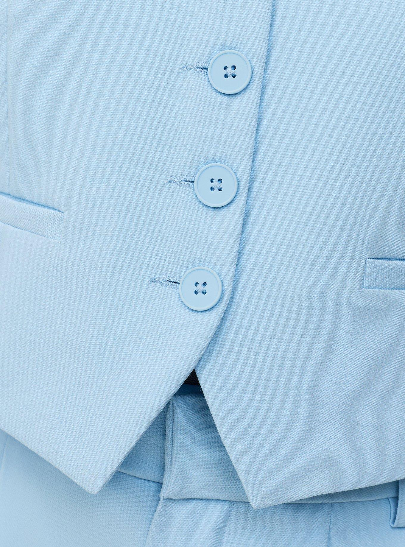 Tailored Vest, CERULEAN, alternate