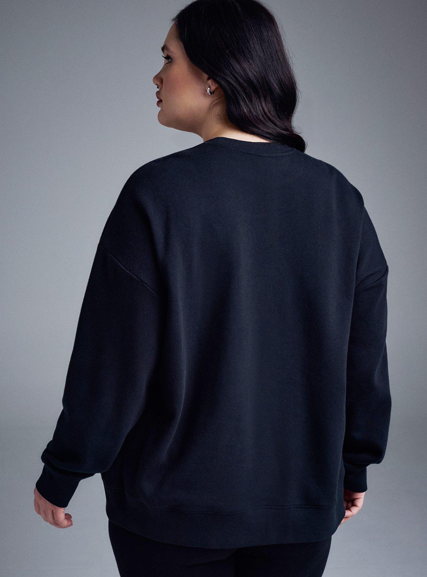 Nightfall Relaxed Cutout Fleece Pullover, SNAKE ROSE LACE, alternate