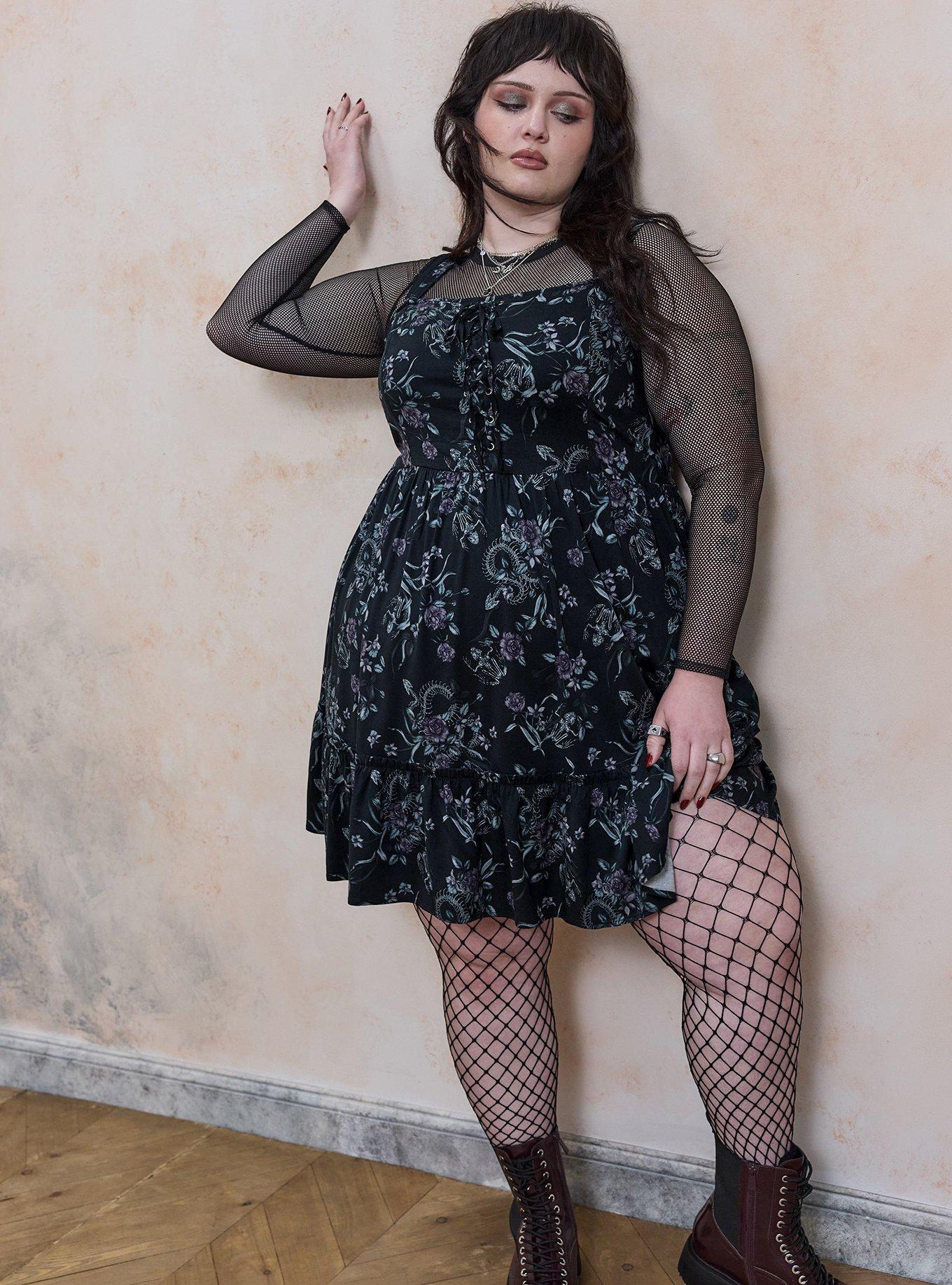 Plus Size - Nightfall Corset Mini Dress