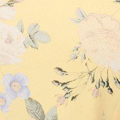 Studio Cold Shoulder Maxi Dress, LOUISA FLORAL YELLOW PALE BANANA, swatch