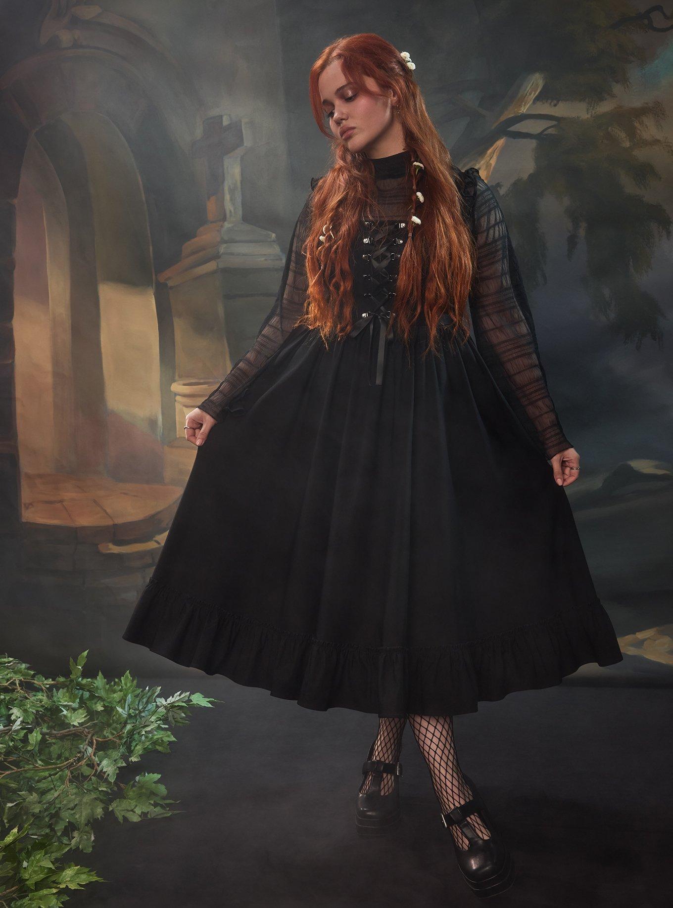 Nightfall Corset Maxi Dress, DEEP BLACK, hi-res