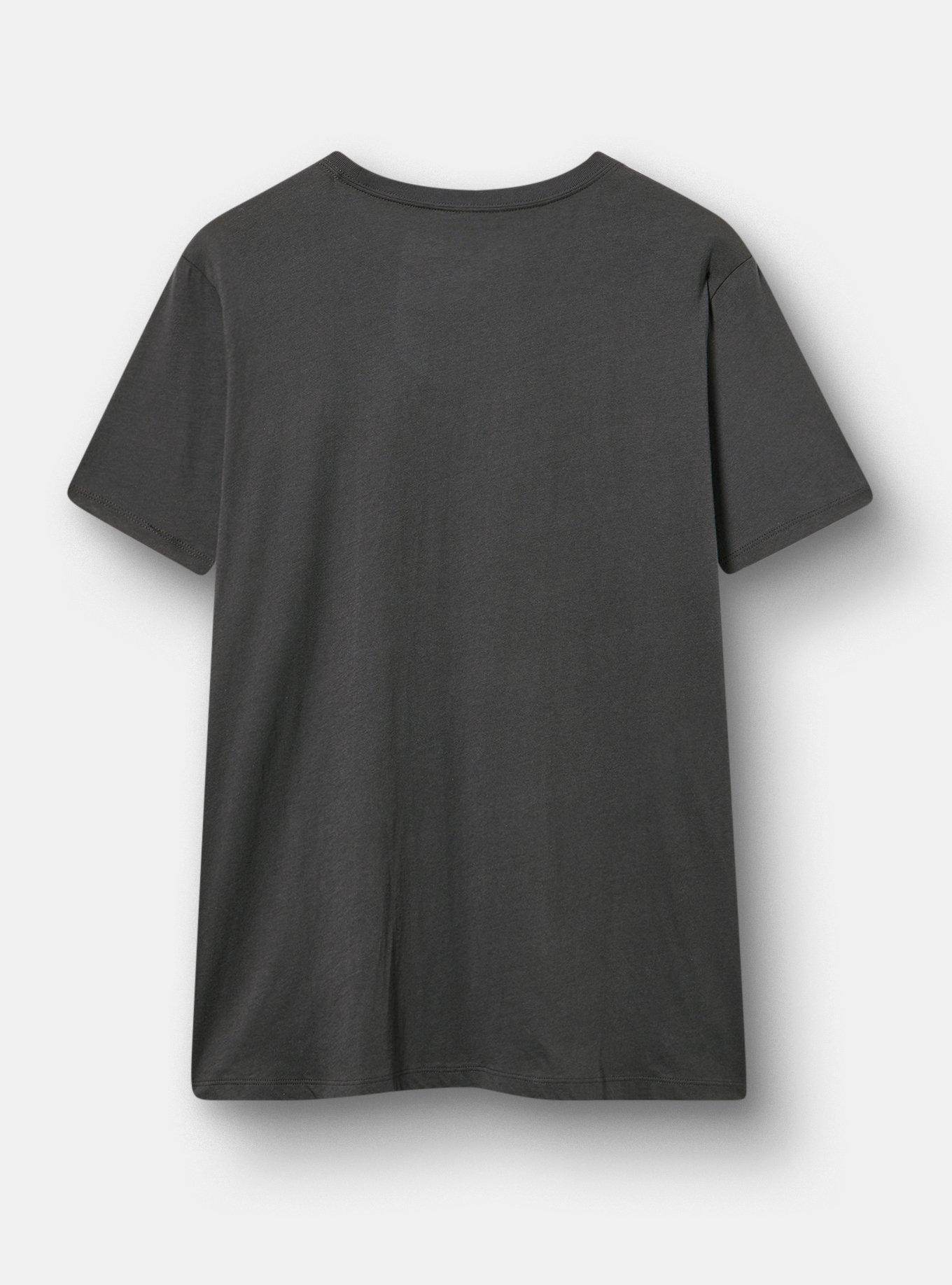 Woodstock Classic Cotton Crew Tee, WOODSTOCK PEACE LOVE VINTAGE BLACK, alternate