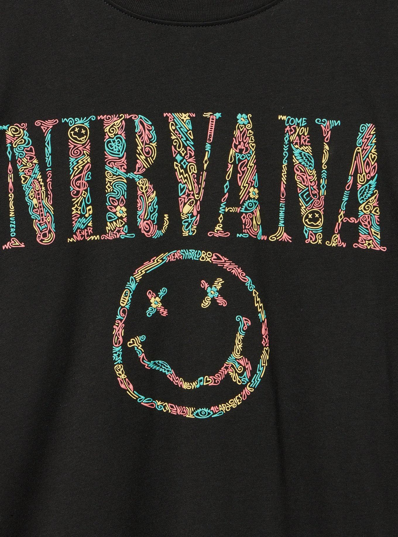 Nirvana Oversized Cotton Jersey Tunic Tee, NIRVANA COOL DEEP BLACK, alternate