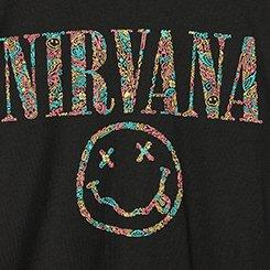 Nirvana Oversized Cotton Jersey Tunic Tee, NIRVANA COOL DEEP BLACK, swatch