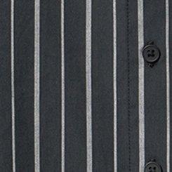 Relaxed Cotton Button-Up Shirt, CLOSER STRIPE BLACK, swatch