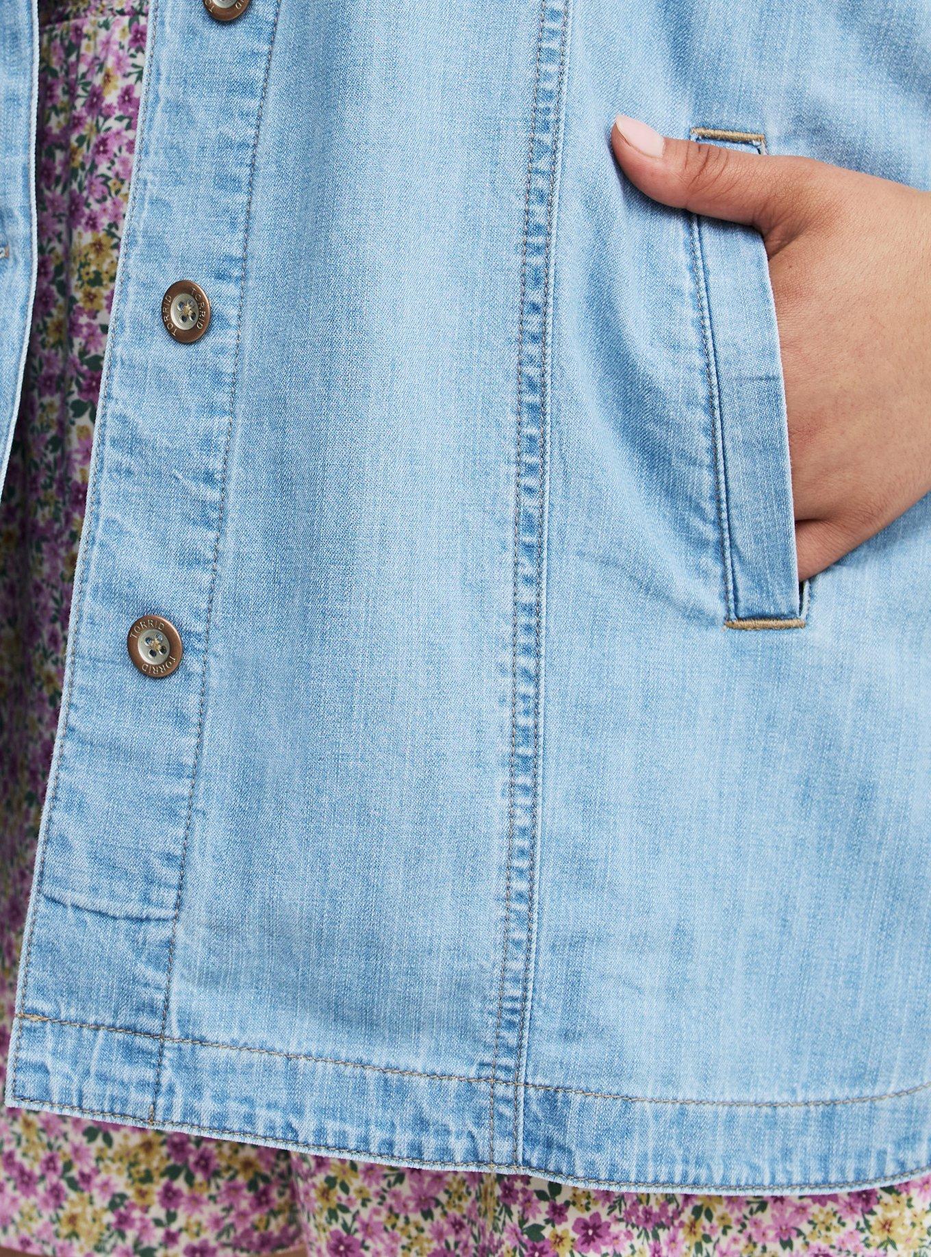 Boyfriend Chambray Shacket, CHANCE, alternate