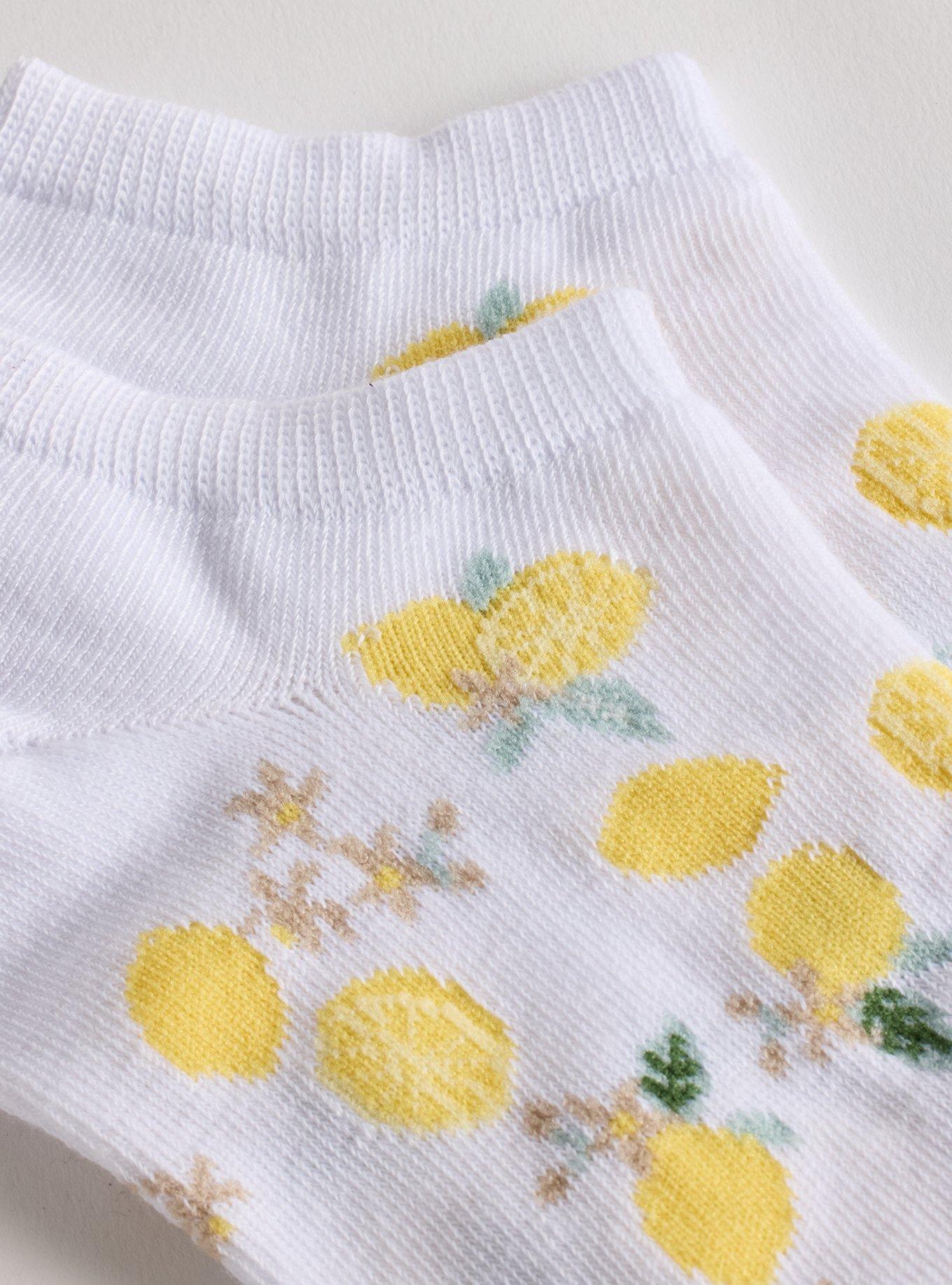 5-Pack Low-Cut Socks, LEMON, alternate