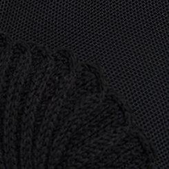 Floral Applique Ruana, DEEP BLACK, swatch