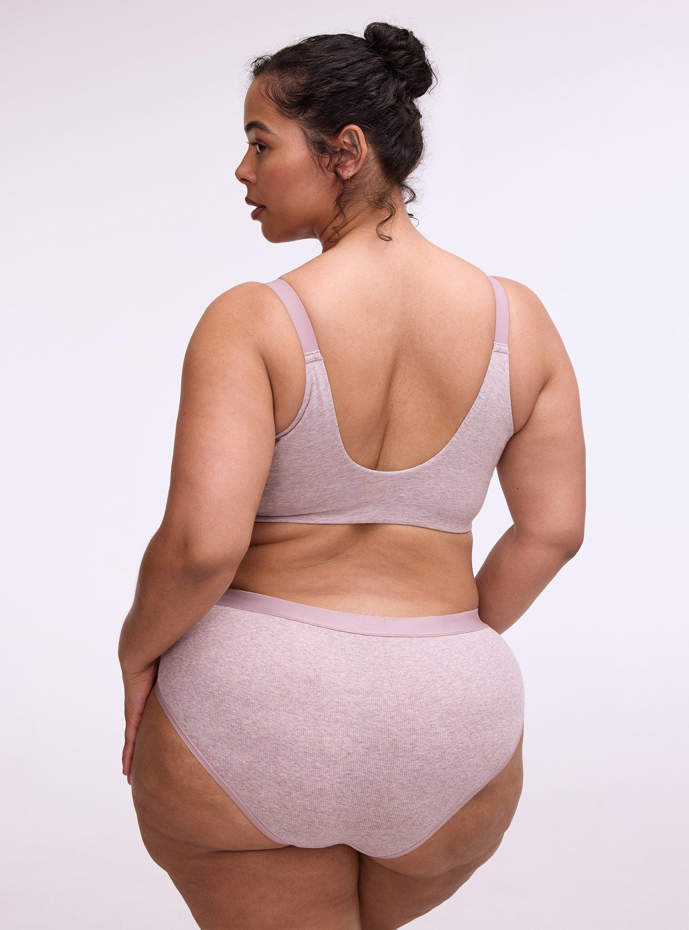 Perfect Coverage Cotton Heather Front-Close Bra, TOADSTOOL TRUE HEATHER, alternate