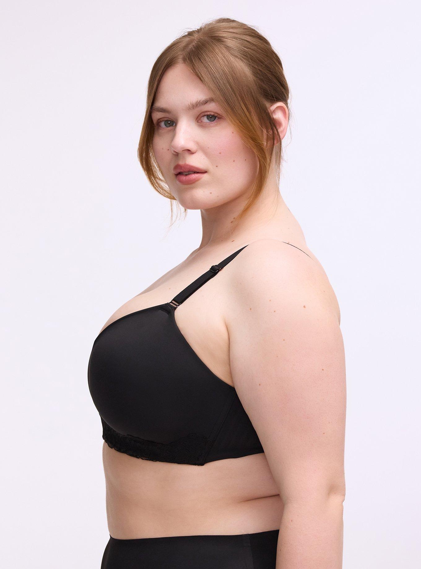 Cloud Wire-Free Push Up Smooth Bra, RICH BLACK, alternate