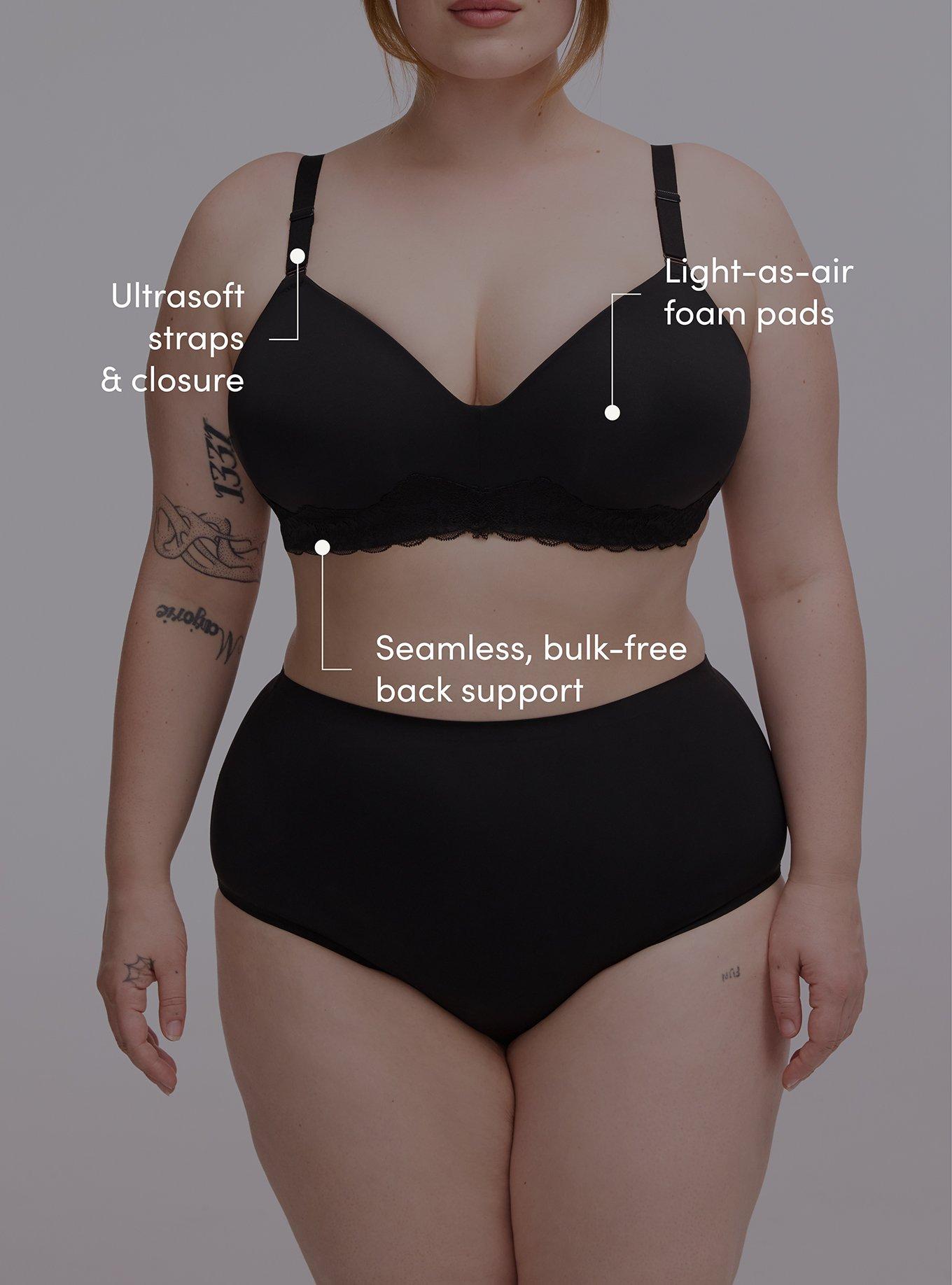 Cloud Wire-Free Push Up Smooth Bra, RICH BLACK, alternate