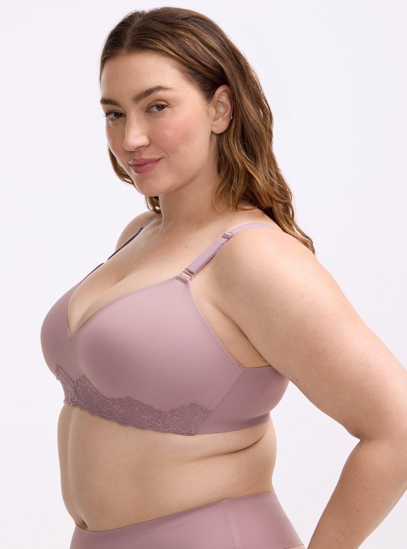 Plus Size Cloud Wire-Free Push-Up Smooth Bra, TOADSTOOL, alternate