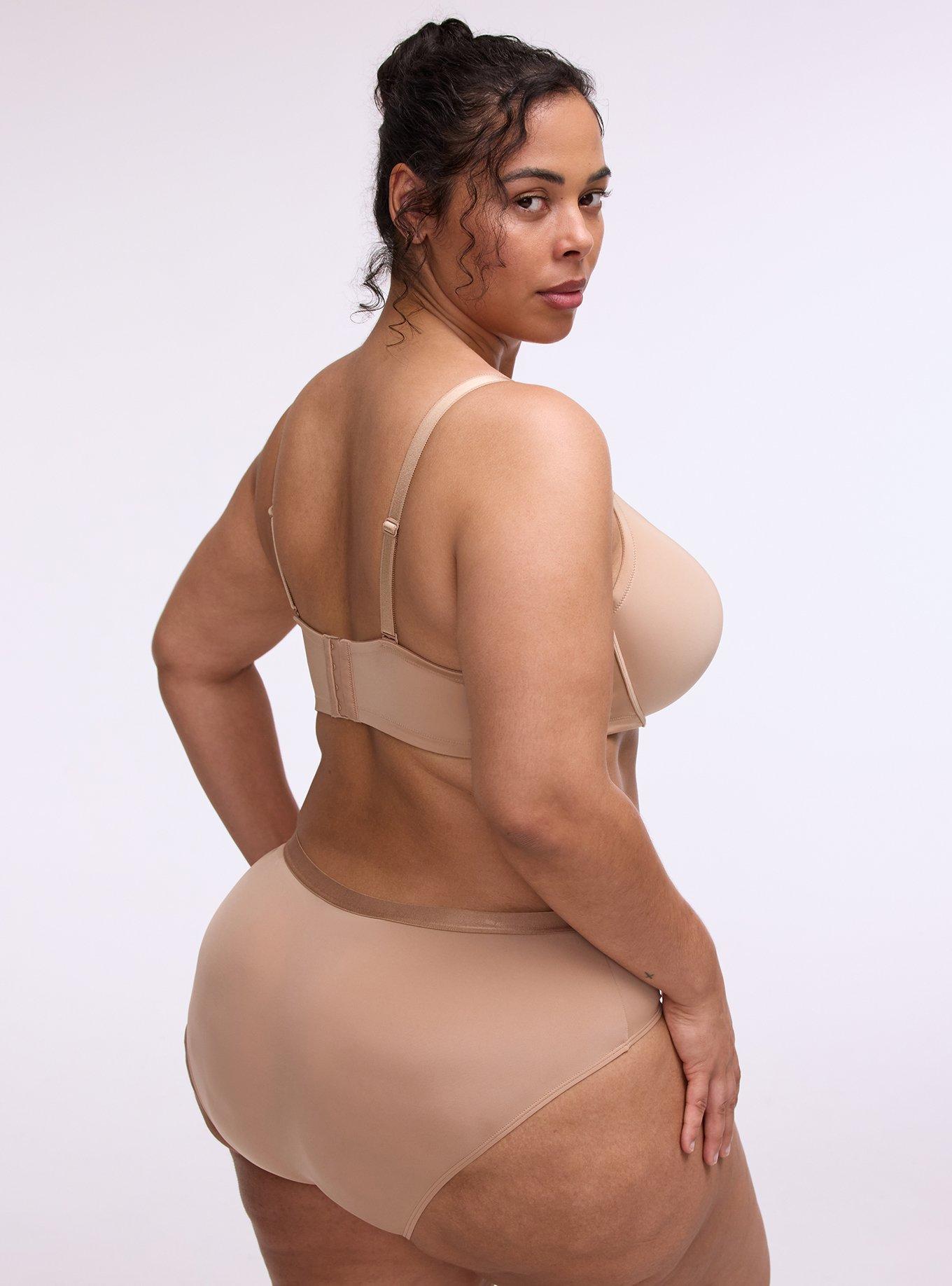 XO Plunge Push-Up Smooth Bra, LATTE TAN, alternate