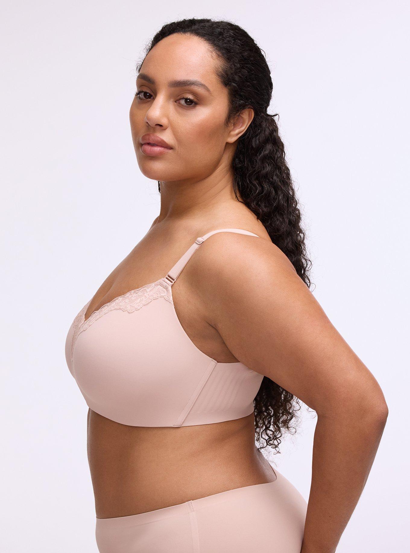Cloud Wire-Free Lightly Lined Smooth Bra, ROSE DUST, alternate