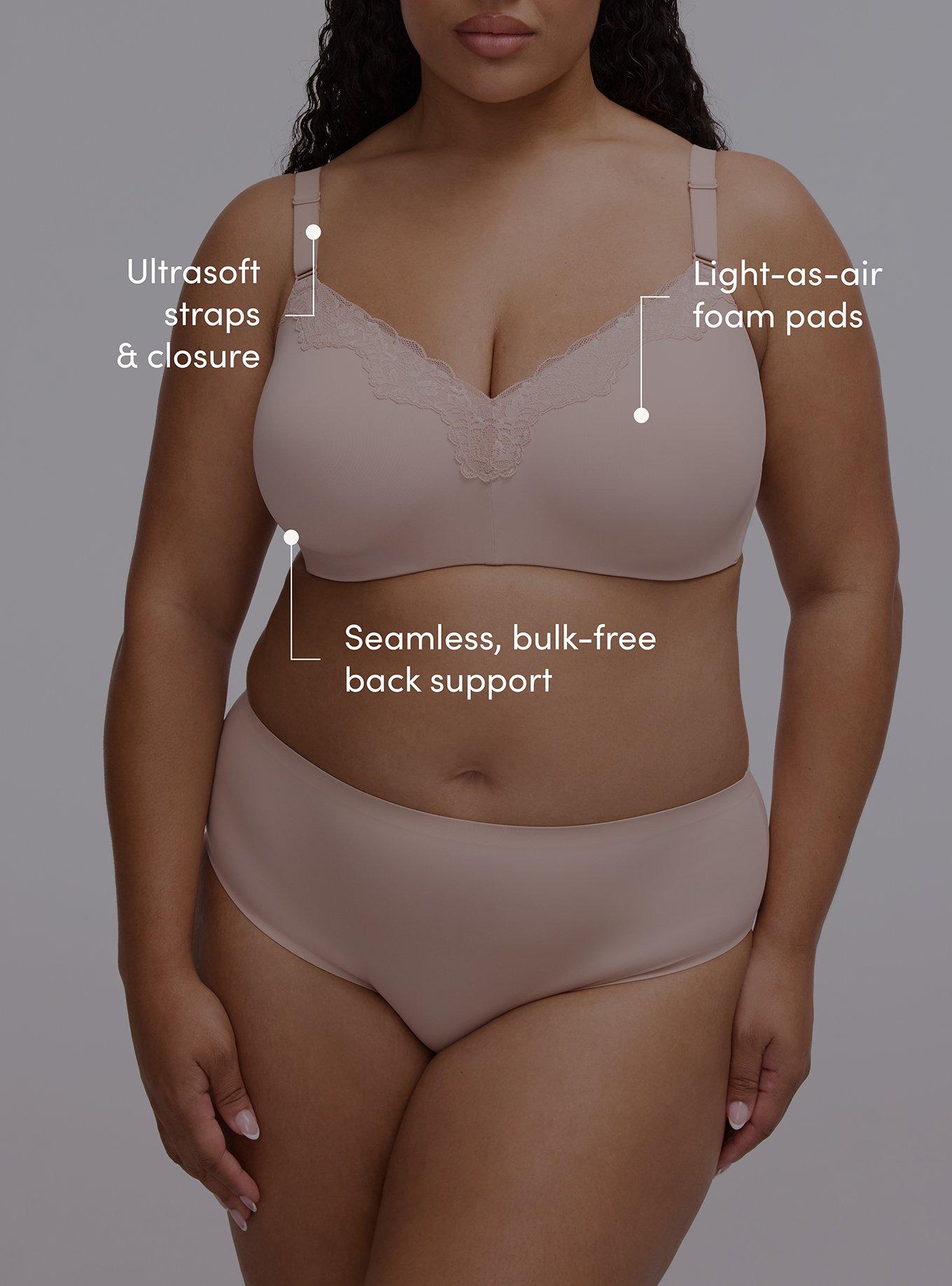 Cloud Wire-Free Lightly Lined Smooth Bra, ROSE DUST, alternate