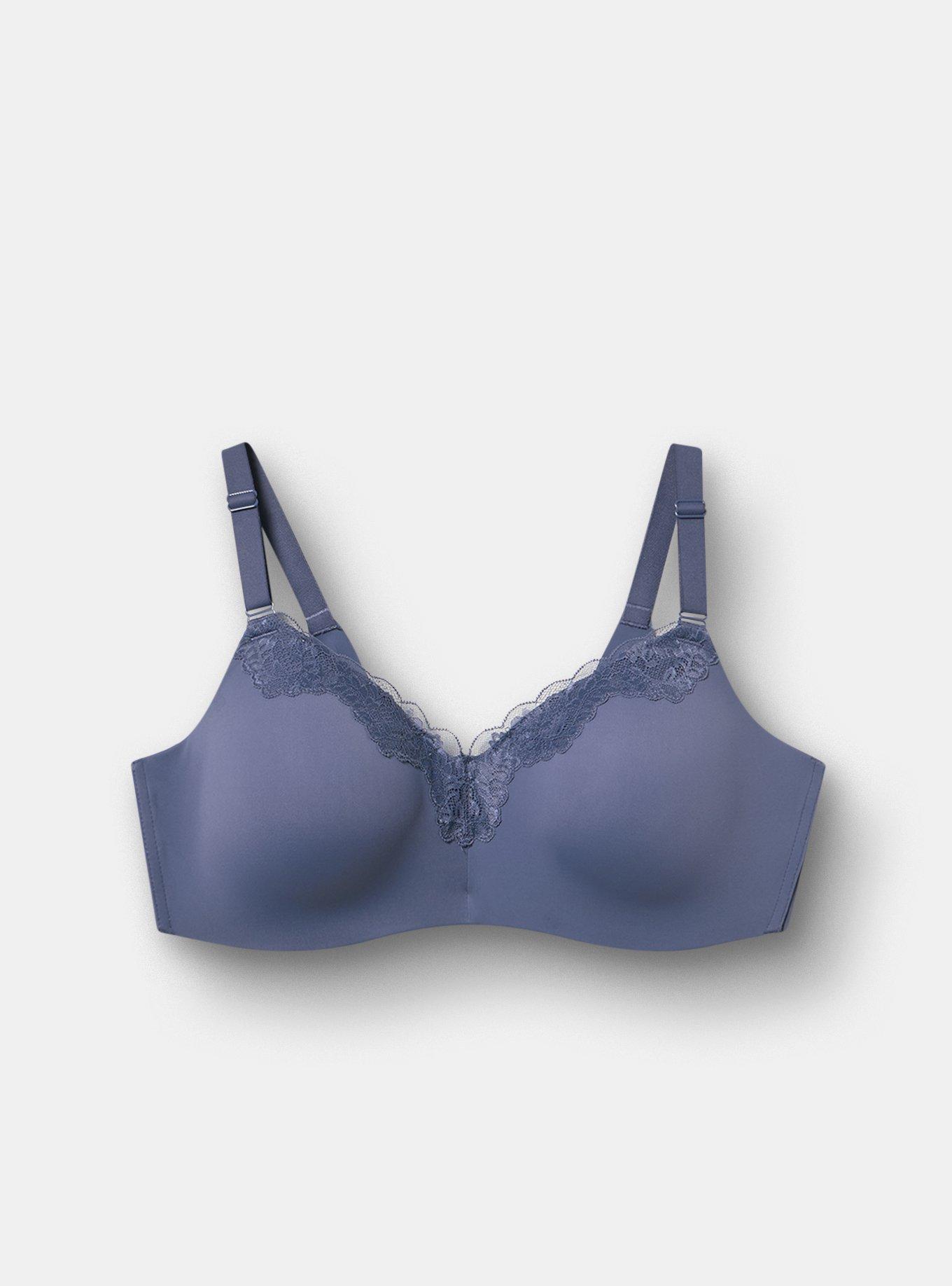 Cloud Wire-Free Lightly Lined Smooth Bra, NIGHTSHADOW BLUE, flat