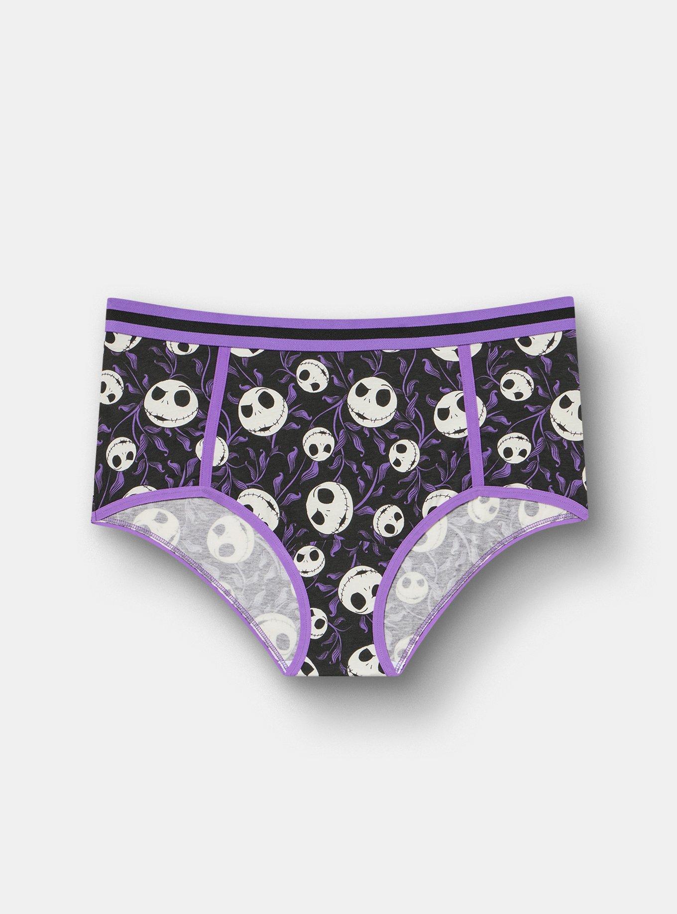 Nightmare Before Christmas Mid-Rise Cotton Brief Panty, MULTI, hi-res