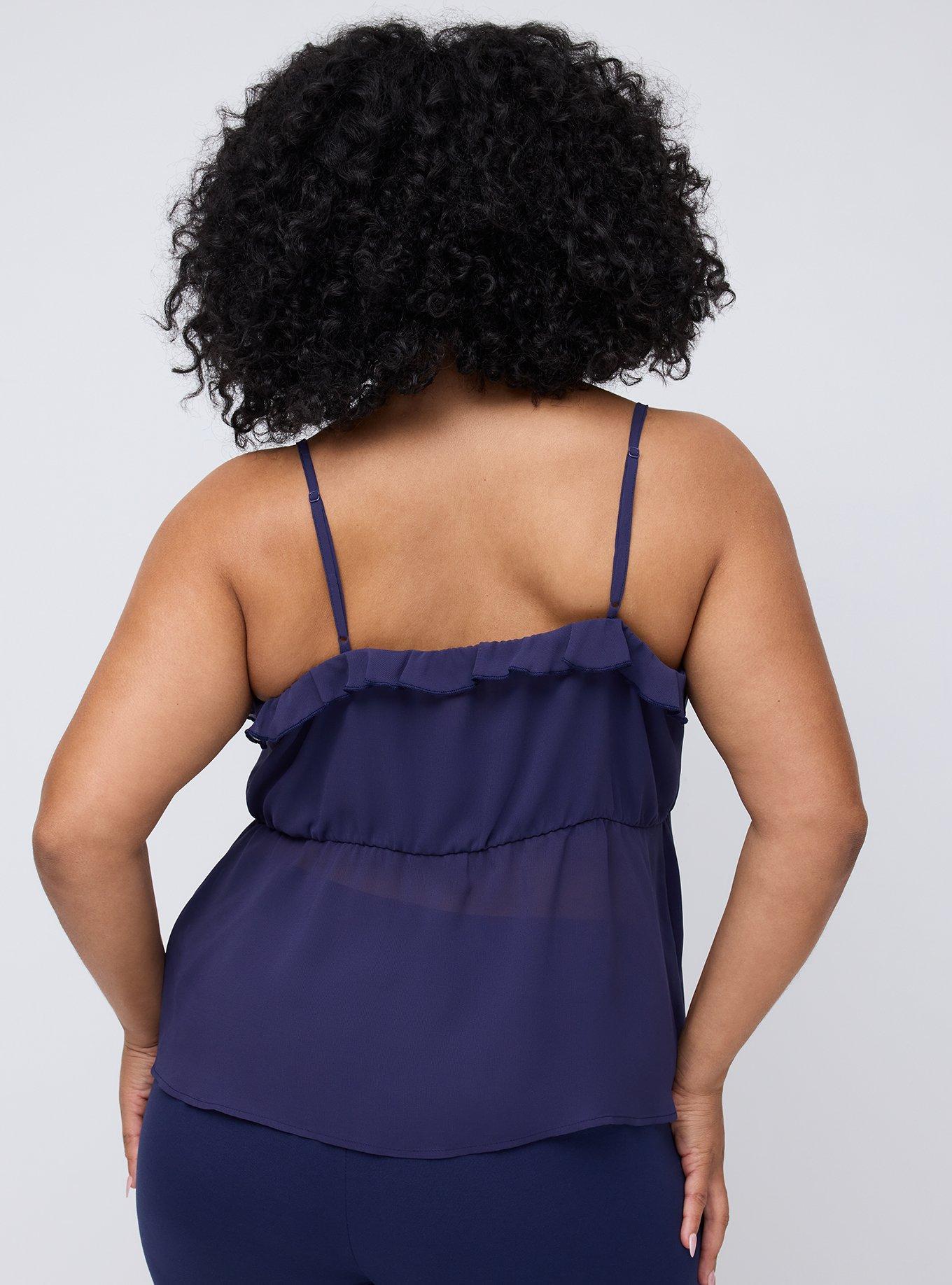 Studio Chiffon Flyaway Top, ECLIPSE, alternate