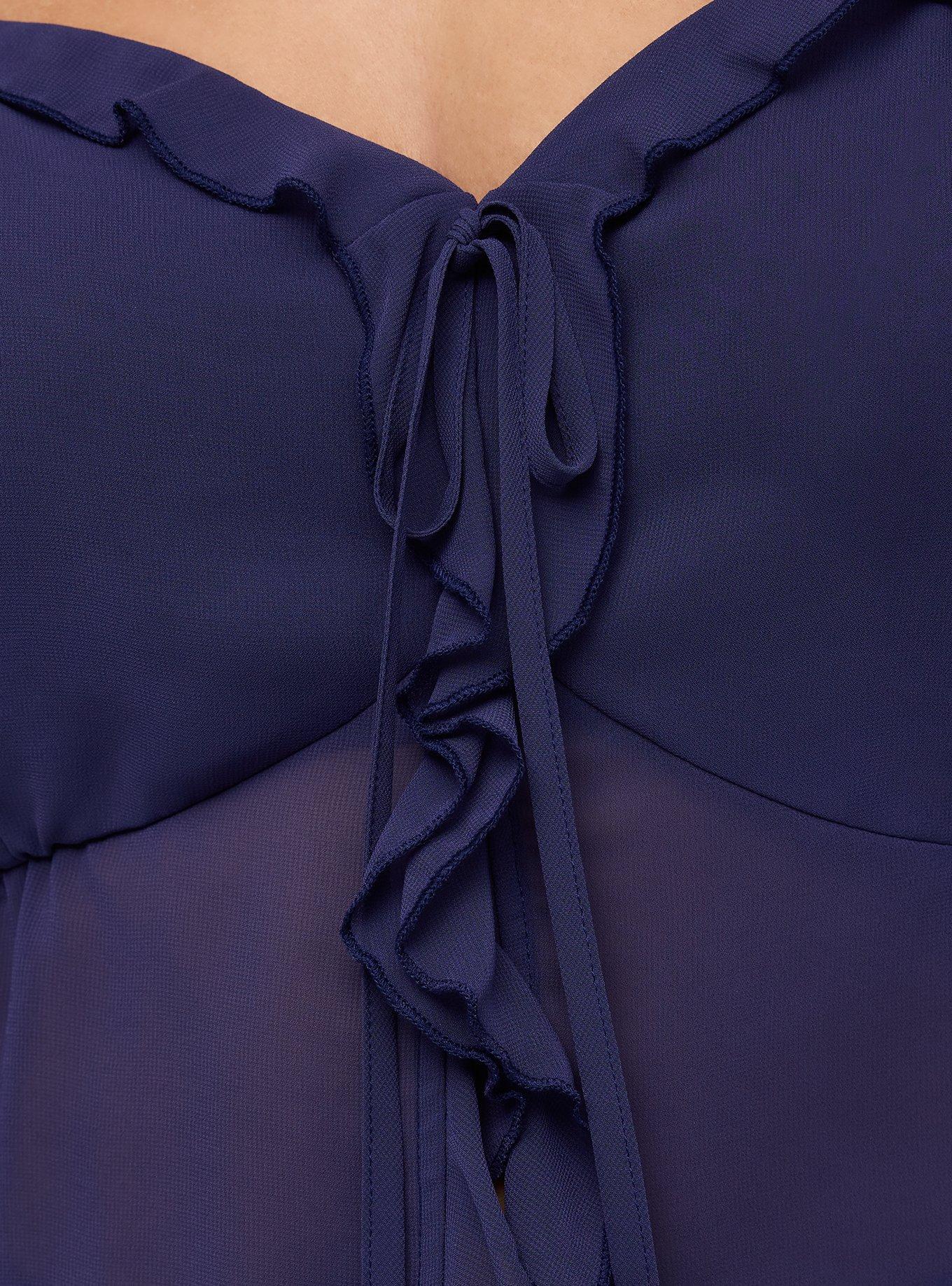 Studio Chiffon Flyaway Top, ECLIPSE, alternate