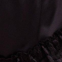 Nightfall Micro Shine & Lace Bloomer, RICH BLACK, swatch