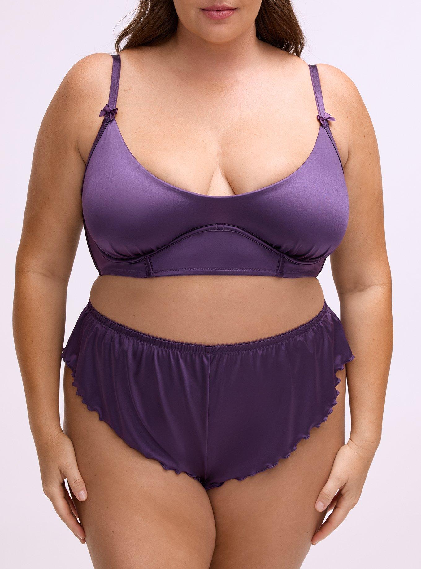 Shine Underwire Longline Lingerie Bra, BLACKBERRY, alternate