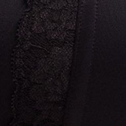 Nightfall Micro Shine & Lace Bustier, RICH BLACK, swatch