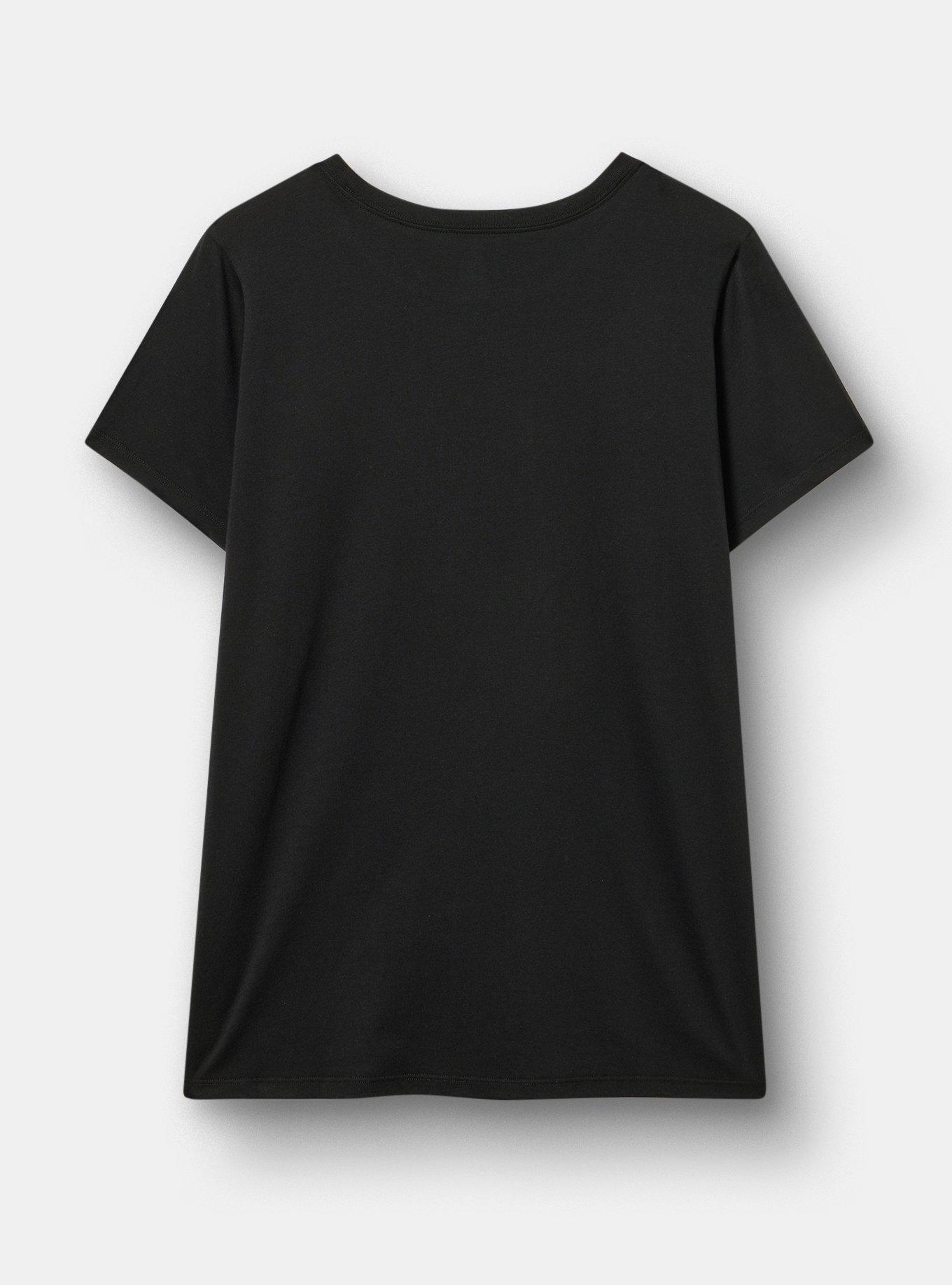 The Cure Classic Cotton Crew Tee, THE CURE HEART DEEP BLACK, alternate