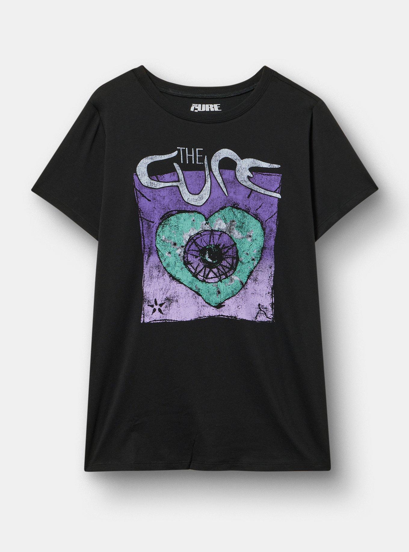The Cure Classic Cotton Crew Tee, THE CURE HEART DEEP BLACK, hi-res