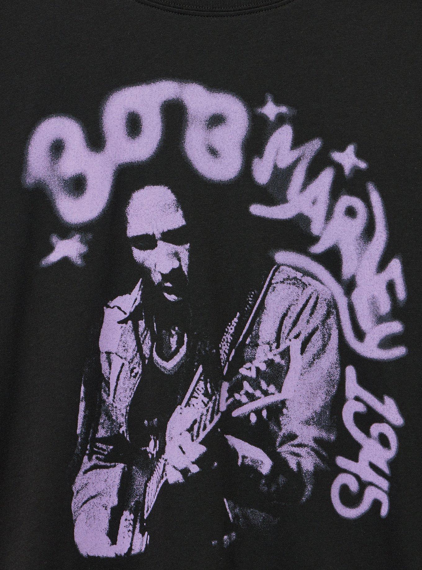 Bob Marley Classic Cotton Jersey Tee, BOB MARLEY GRAFFITI DEEP BLACK, alternate