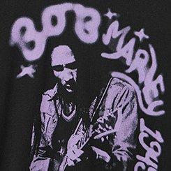 Bob Marley Classic Cotton Jersey Tee, BOB MARLEY GRAFFITI DEEP BLACK, swatch