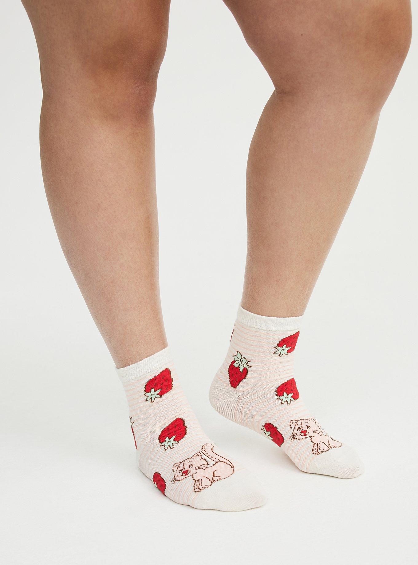 2-Pack Strawberry Shortcake Ankle Socks, MULTI, alternate