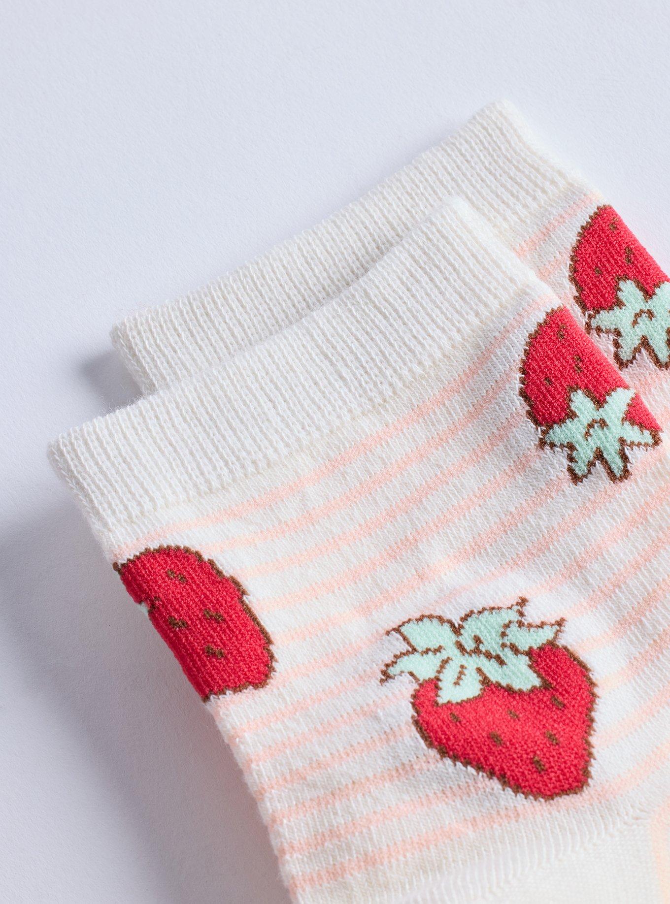 2-Pack Strawberry Shortcake Ankle Socks, MULTI, alternate