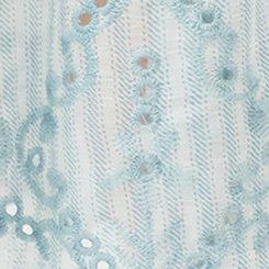 Embroidered Eyelet Maxi Kimono, MORA STRIPE BLUE, swatch