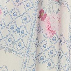 Embroidered Crochet Maxi Kimono, QUILTED FLORAL IVORY, swatch