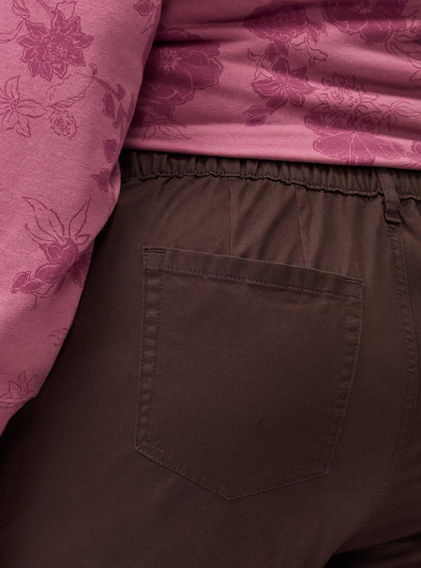 Pull-On Weekend Wide-Leg Mid-Rise Pant, JAVA, alternate