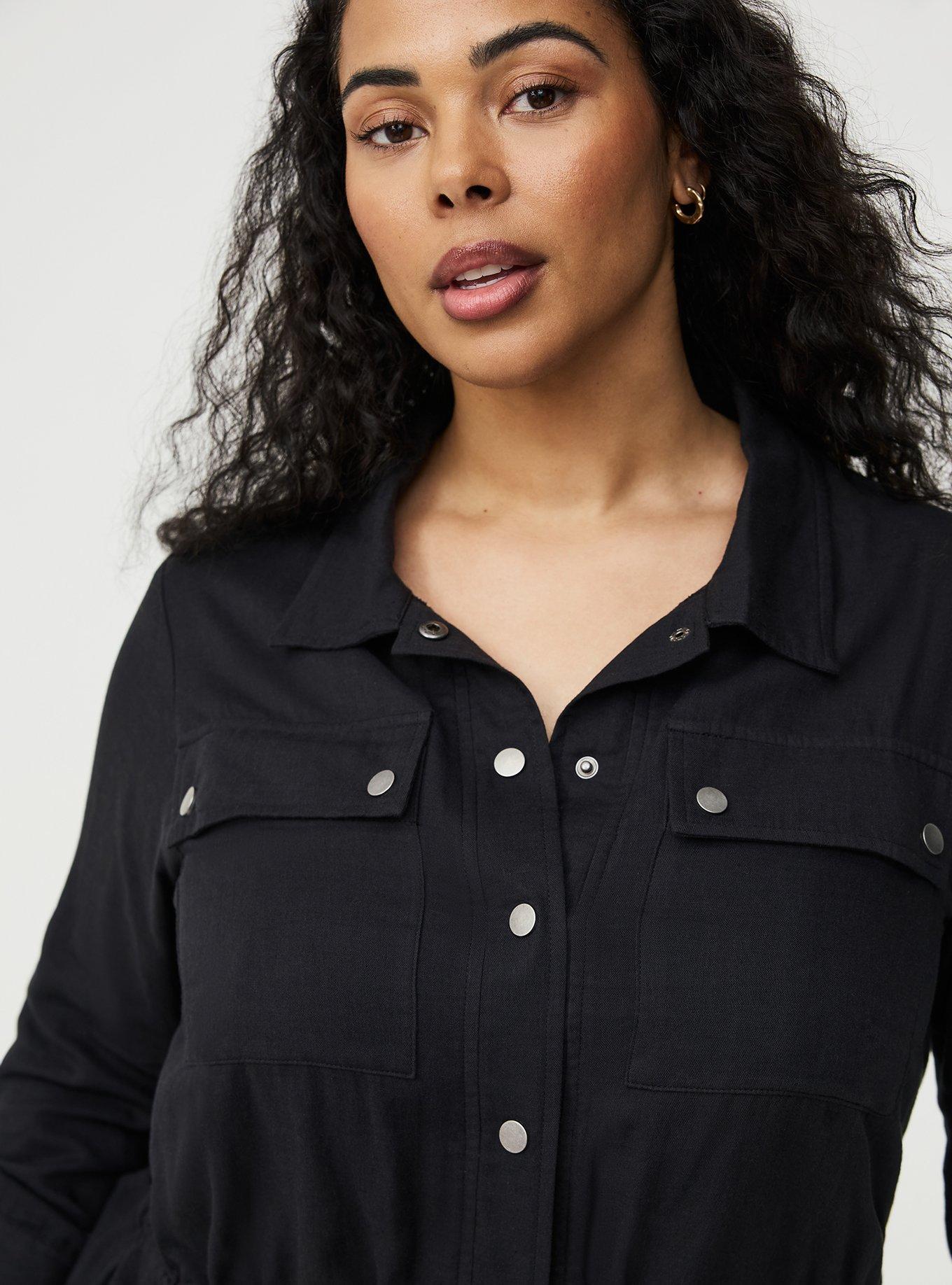 Lightweight Utility Jacket, DEEP BLACK, alternate