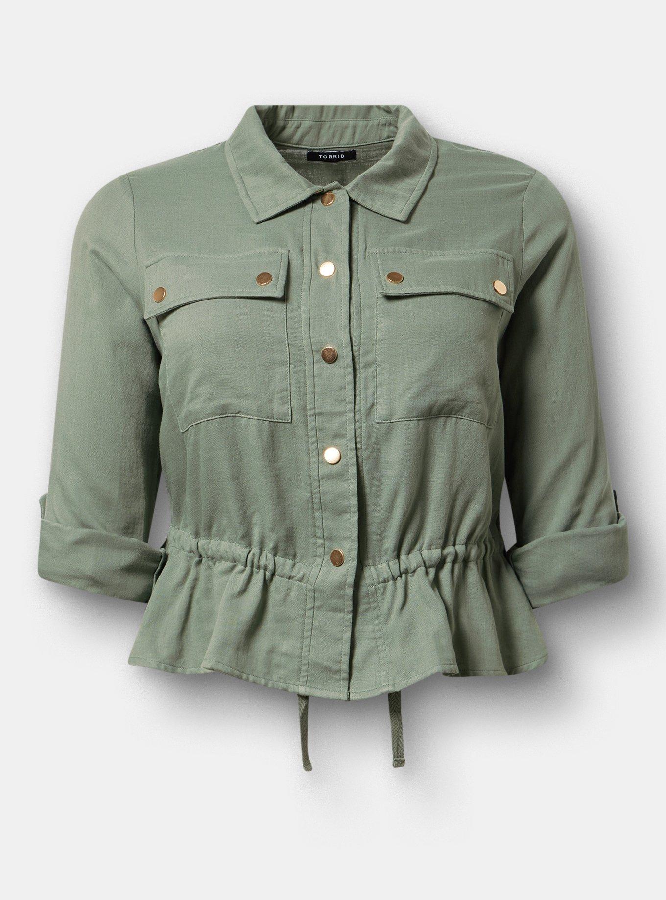 Lightweight Utility Jacket, AGAVE GREEN, hi-res