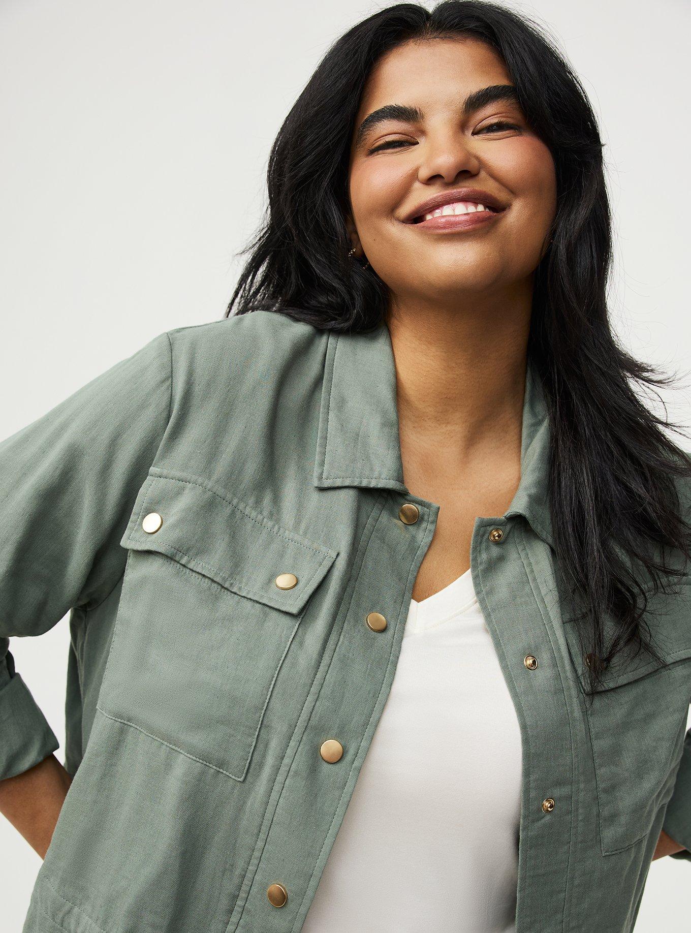 Plus Size - Lightweight Utility Jacket - Torrid