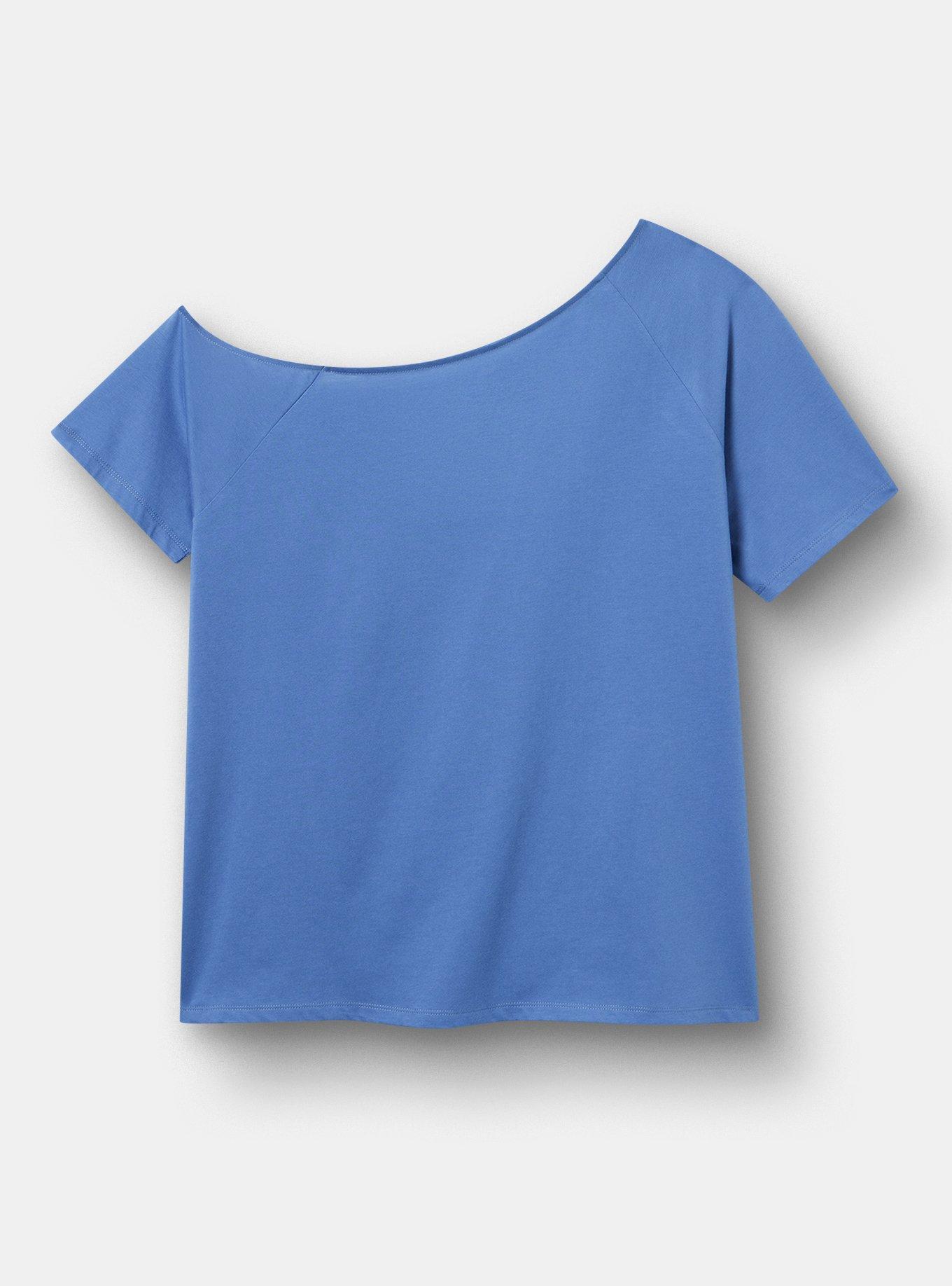 Pink Floyd Off The Shoulder Cotton Jersey Tee, PINK FLOYD MOON BLUE HORIZON, alternate