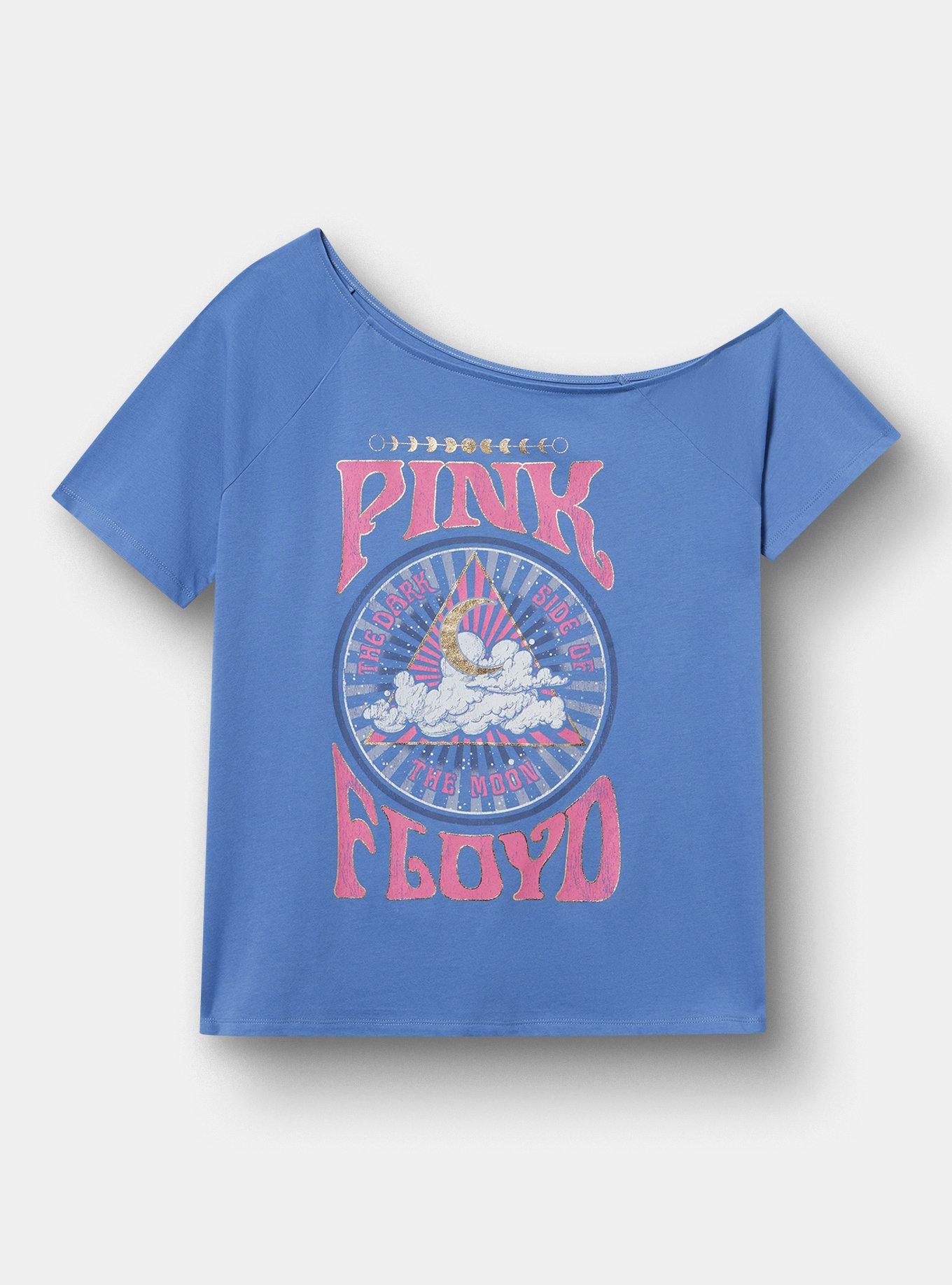 Pink Floyd Off The Shoulder Cotton Jersey Tee, PINK FLOYD MOON BLUE HORIZON, hi-res