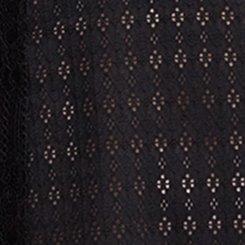 Wire-Free Pointelle Chemise, RICH BLACK, swatch