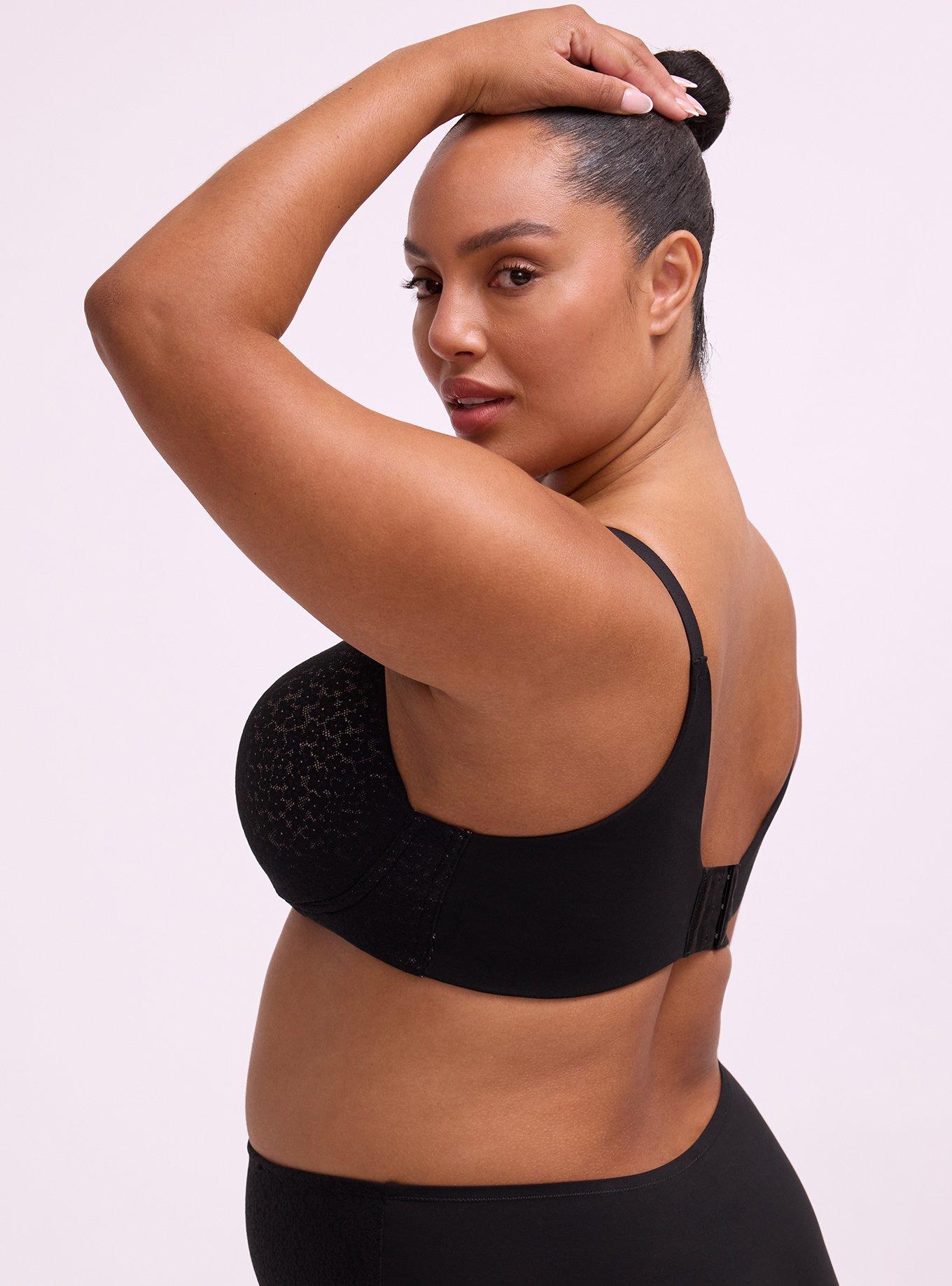 Lila Wire-Free Push-Up Bra, RICH BLACK, alternate