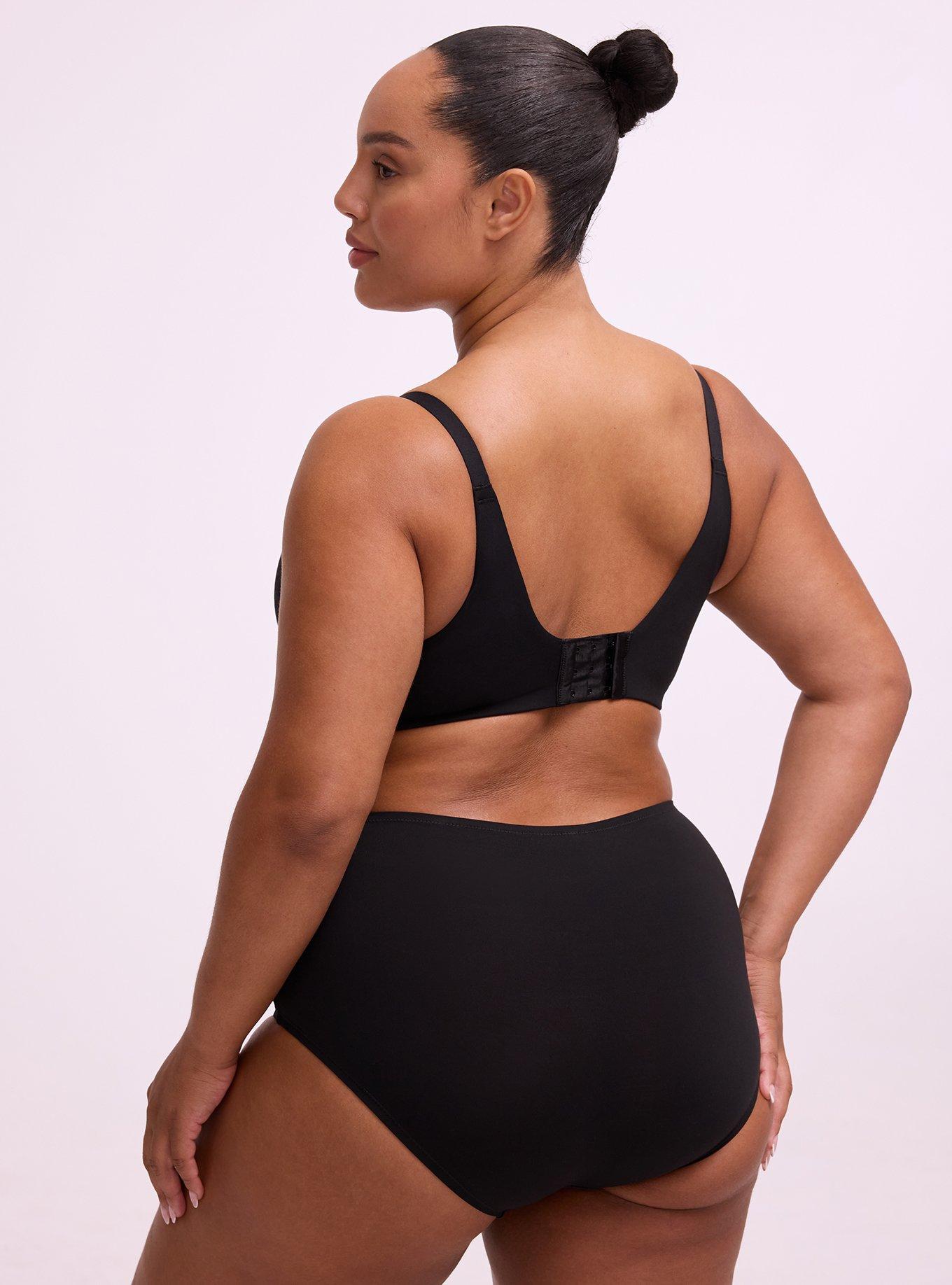 Lila Wire-Free Push-Up Bra, RICH BLACK, alternate