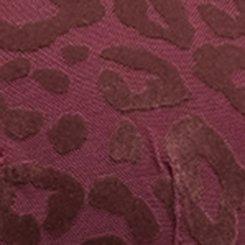 Plus Size Wire-Free Lightly Lined Flocked Mesh Bra, MONDAY LEOPARD  PURPLE, swatch