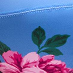 Unlined Balconette Shine Bra, TRADITIONAL ROSES MEDIUM BLUE, swatch